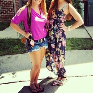 Floral High-Low Dress